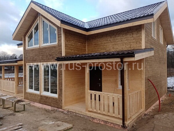 Каркасный дом 11х8,5 в два этаж