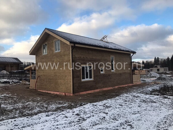 Каркасный дом 11х8,5 в два этаж